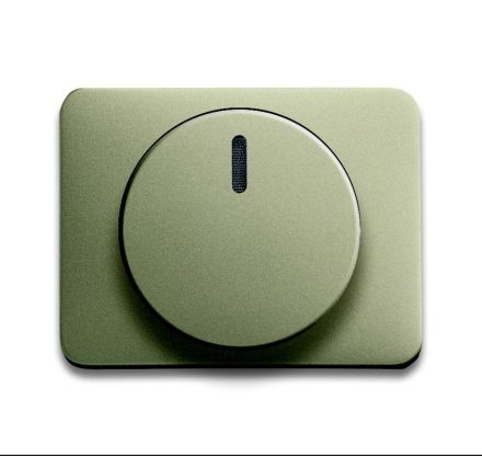 Busch-Jaeger 6540-260 central plate, with rotary knob, fixing nut and glow lamp palladium