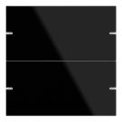 GIRA 502205 rocker set for touch sensor 4 | 2-way | black glass