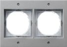 Gira 021265 2-way cover frame Gira TX_44 (WG UP) color aluminum