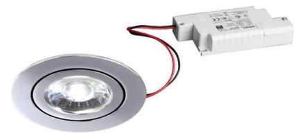 Brumberg 39421024 230V AC 6W 4000K chrome LED recessed ceiling spotlight