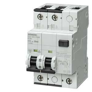 Siemens 5SU1324-6FA16 residual current circuit breaker 10kA 2-pole B16A 3TE