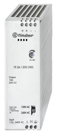 Finder 78.2A.1.230.2402 24V 240W switching power supply
