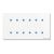 BUSCH-JAEGER TB/U12.8.11-CG KNX push button sensor Standard tacteo | 12-way, horizontal | white glass | 86x157 mm