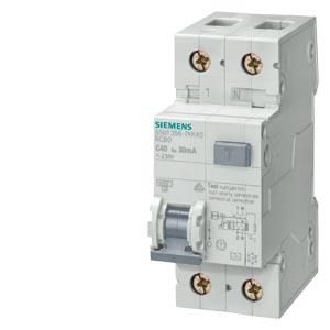 Siemens 5SU1656-7KK10 FI/LS switch C10/0.3A 1+N-pole 6kA