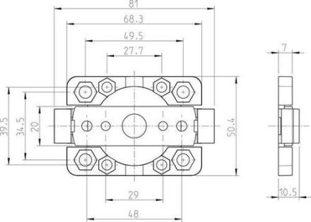 Rademacher 94331000 drive bearing VK 3310 only for Small/35mm