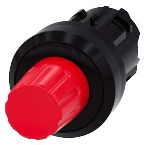 Siemens 3SU1000-0HC20-0AA0 stop button 22mm round plastic red