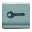 Gewiss GW14543 interchangeable 22x22 key titanium button