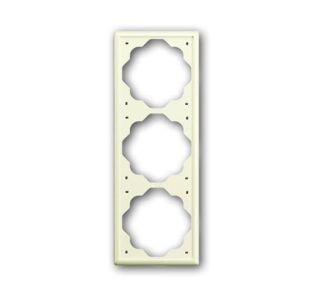 Busch-Jaeger 1723-72 cover frame, 3-way frame ivory/white