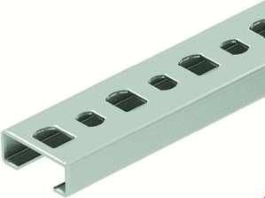 OBO Bettermann CL2008P2000A2 perforated 20x8mm NIRO profile rail, 1106628
