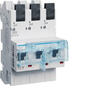 Hager HTS363C SLS switch 3P 63A for Sael rail