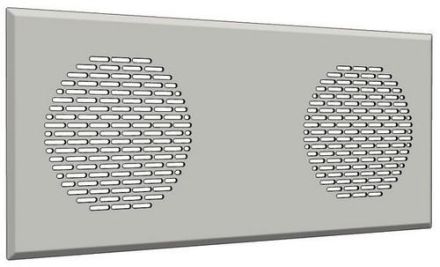 Glen Dimplex 377190 DVG DW Stripes Double Valve Grille