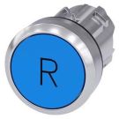 Siemens 3SU1050-0AB50-0AR0 push button 22mm round blue symbol R