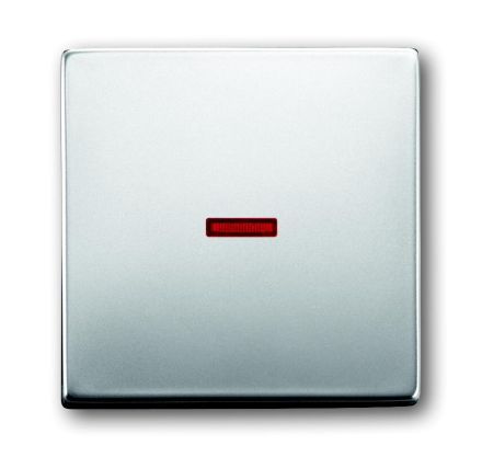 Busch-Jaeger 1789-866 rocker switch, with small red cap, stainless steel