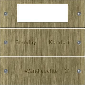 Gira 2142607 rocker set 2f Plus, labelable. System 55 Bronze
