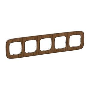 Legrand 754465 frame Valena Allure 5-WAY WALNUT, (brown)