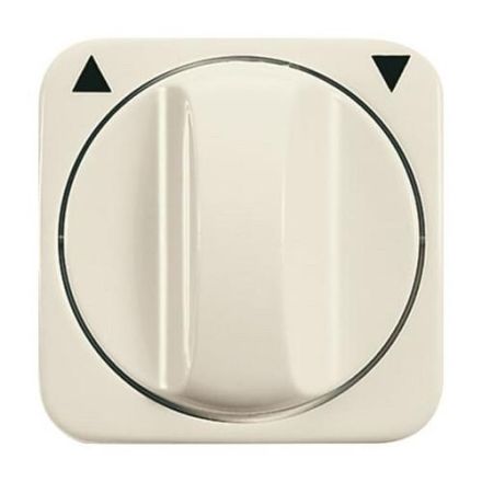 Busch-Jaeger 2542 DR-212 central plate, with rotary handle, with white print