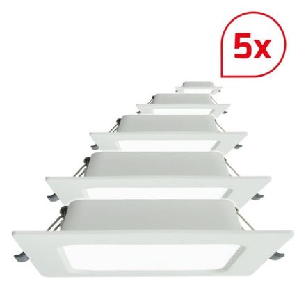 Dotlux 600097 SQUAREeco 16W 3000K 175x175mm PK=5pcs LED recessed light