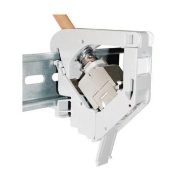 Dätwyler 418026 IP20 for 1x Keystone module REG adapter for DIN rail mounting