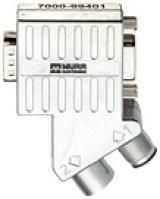 Murrelektronik 7000-99401-0000000 M12 plug B-cod./M12 socket B-cod. 35° Profibus plug
