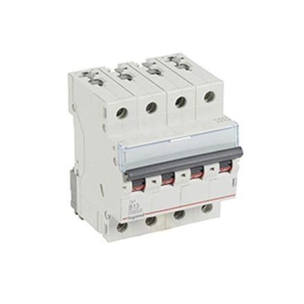 Legrand 404153 Circuit breaker TX3 B13A 4P 10KA 4M