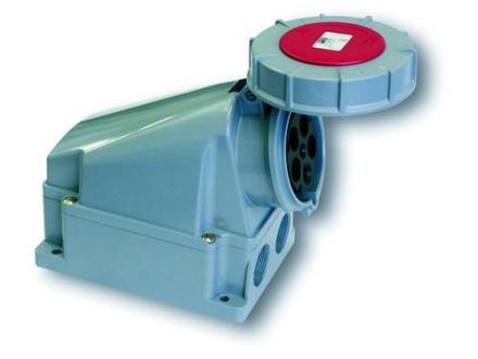 PCE 135-6 63A 5p 6h IP67 Twist wall box