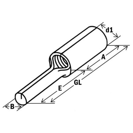 HAUPA 290788 Crimp cable lug M25 95qmm DIN