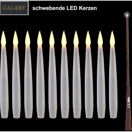 FHS 35835 LED candles floating 10er Ø1,5cm, H15cm, battery T