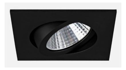 Brumberg 12262083 350mA 7W 2700K black LED recessed ceiling spotlight