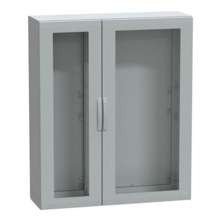Schneider Electric NSYPLA15124TG 7035 POLY-WS 1500X1250X420 2 VIEWING DOORS standing cabinet