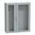 Schneider Electric NSYPLA15124TG 7035 POLY-WS 1500X1250X420 2 VIEWING DOORS standing cabinet
