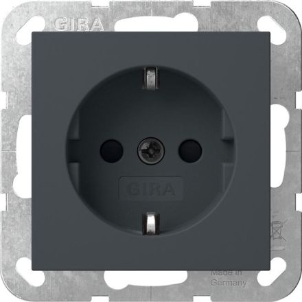 Gira 475528 LED+SH o.Kr.System 55 anthra socket SCHUKO