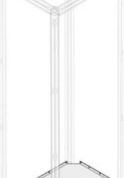 ABB Striebel & John PBWP1020 internal base plate, 4-field wide, depth 300mm, 1STQ002245B0000