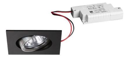 Brumberg 39188253 230V AC 6W 3000K black LED recessed ceiling spotlight