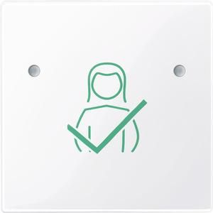 MERTEN MEG4841-0325 touch panel 1-way active white glossy