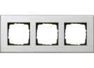 Gira 021310 3-way cover frame Gira Esprit Chrome