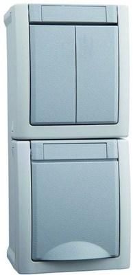 HHG 90591082-DE Socket + series switch AP WG