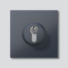 Siedle SM 611-01 AG lock module in anthracite grey