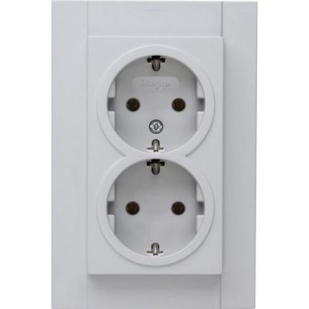 Kopp 929534000 HK07 2-way grey matt SCHUKO socket