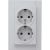 Kopp 929534000 HK07 2-way grey matt SCHUKO socket