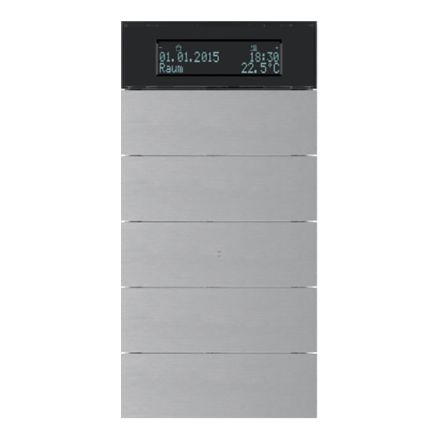 BERKER 75665594 KNX temperature controller B.IQ | 5-way | aluminum anodized