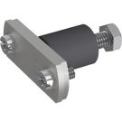 Pröpster 111 398 V2A fl. 30mm with insulating piece PVC flat band holder