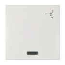 ELSO 273184 rocker switch illuminated with symbol fan JOY pure white