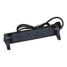 Legrand 694530 rotatable 4xSD 1.5m cable black power strip