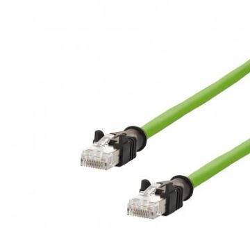 METZ CONNECT 5.0m RJ45 plug straight 8-pin green connection cable, 142M2X55050