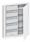ABB Striebel & John U42MM media distribution board, flush-mounted 4-row, with frame and door, 2CPX030160R9999