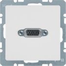 Berker 3315416089 VGA socket with screw lift terminals polar white including Berker Q.1/Q.3