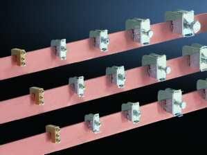RITTAL 3459500 conductor connection terminal 70-185mm laminated rails, pack of 15.