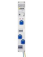 GSAB 99.00.024-Zdig 185mm 3xSchuko socket+3xACZ system strip