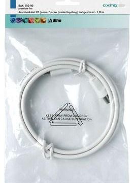 Axing BAK150-90 cable 1.5m IEC, axial plug