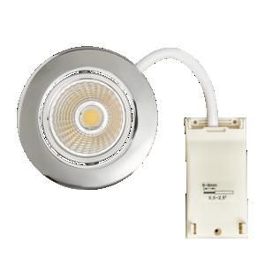 Nobile 1867050223 5068 ECO DOB chrome 8W 830 38° dim C LED recessed ceiling spotlight LB23